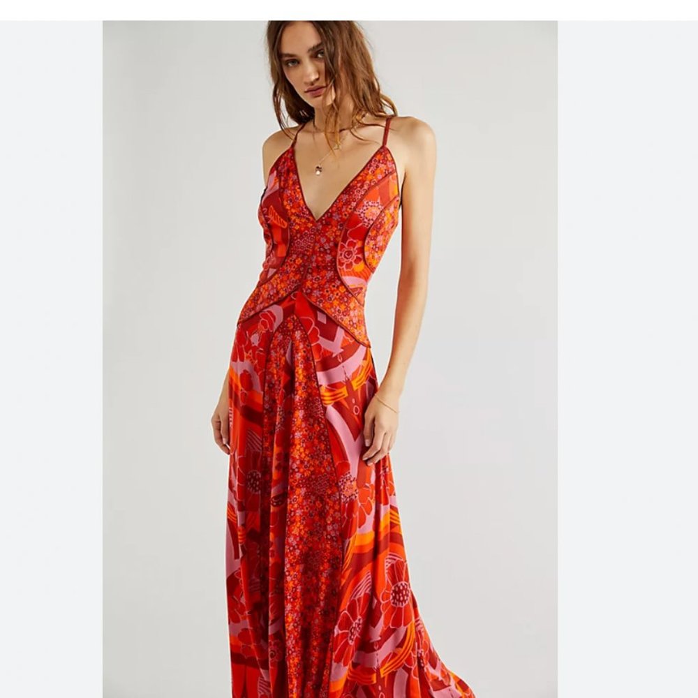 Free People Butterfly Bliss Maxi Dress Small